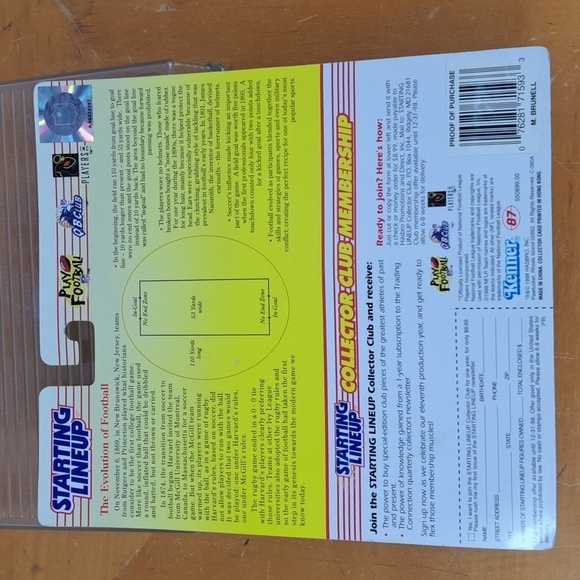 Lot of 2 Mark Burnell Jacksonville Jaguars 1998 & 1997 sports collectible figure - Picture 4 of 12